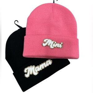 Mama and Mini beanie set